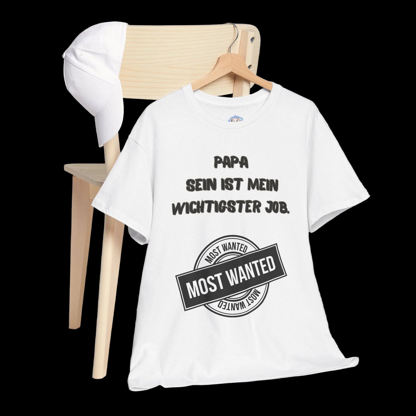 Fatherhood T-Shirt "Papa sein ist mein wichtigster Job" - Casual Streetwear für stolze Väter