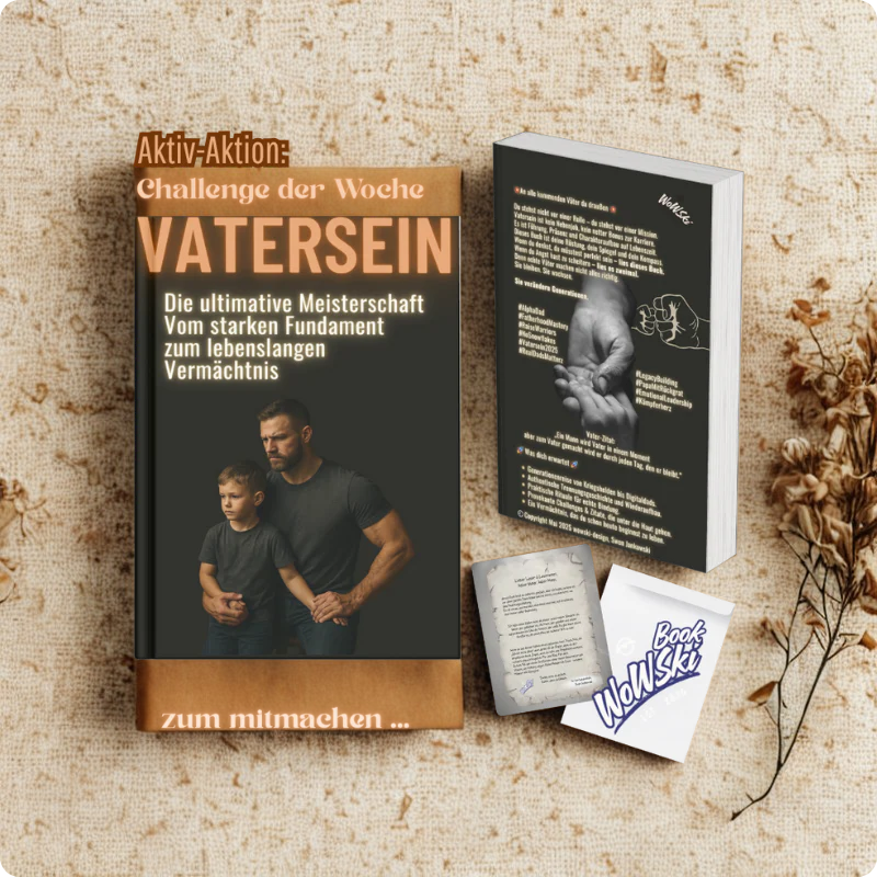"E-Book Cover 'Vatersein – Die ultimative Meisterschaft' - Ratgeber für werdende und neue Väter"