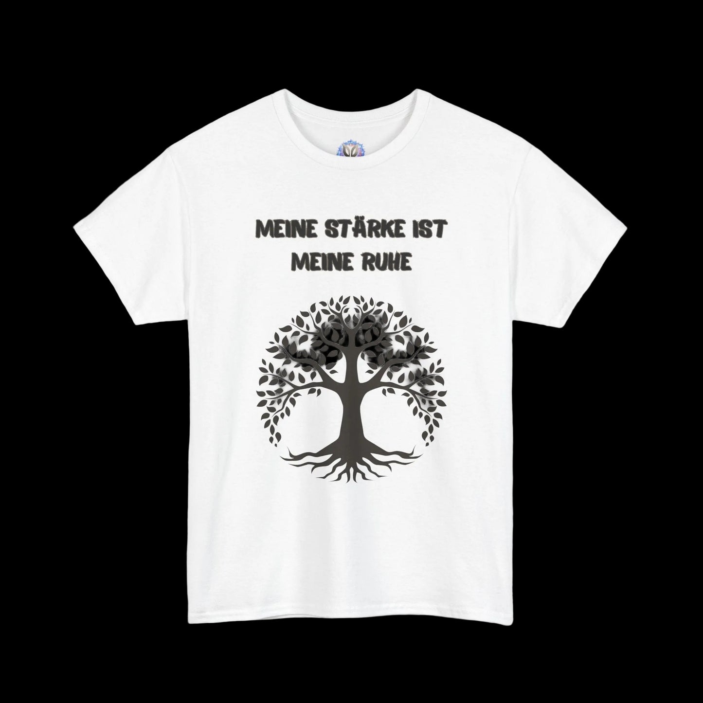  Fatherhood Statement T-Shirt mit Spruch "Meine Stärke ist meine Ruhe" - Vatertagsgeschenk