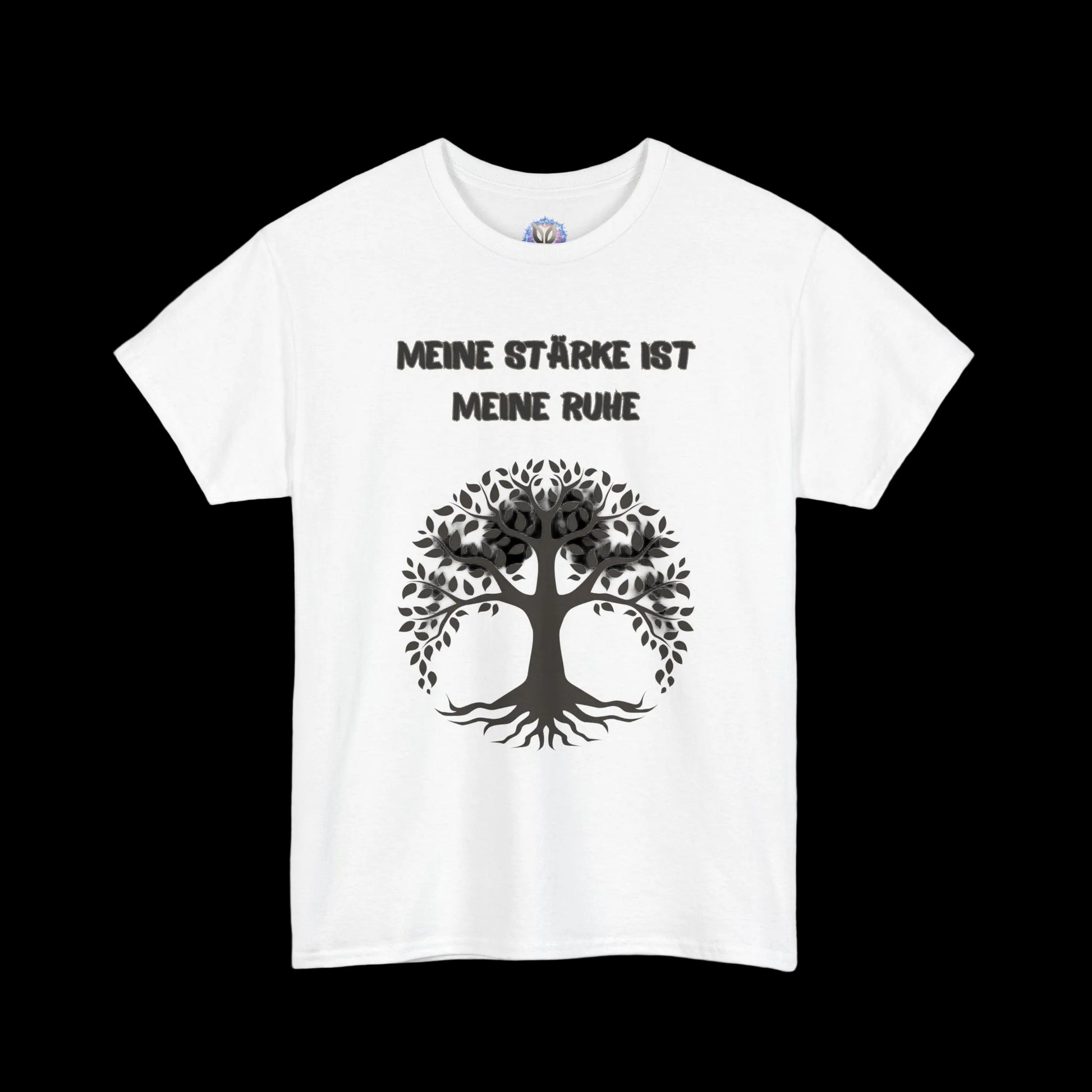  Fatherhood Statement T-Shirt mit Spruch "Meine Stärke ist meine Ruhe" - Vatertagsgeschenk