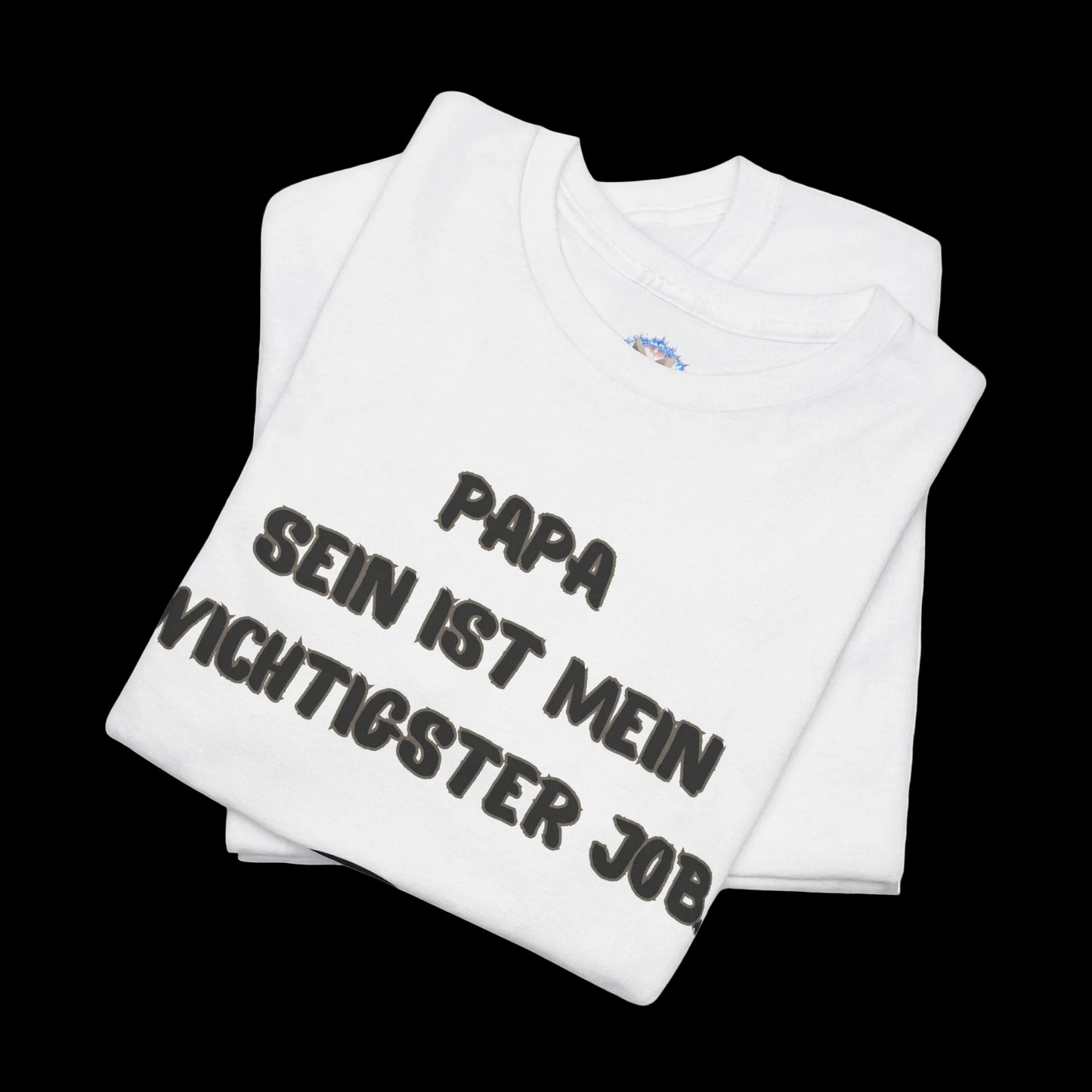Herren T-Shirt mit lustigem Vater-Spruch "Papa sein ist mein wichtigster Job" - Premium Baumwolle