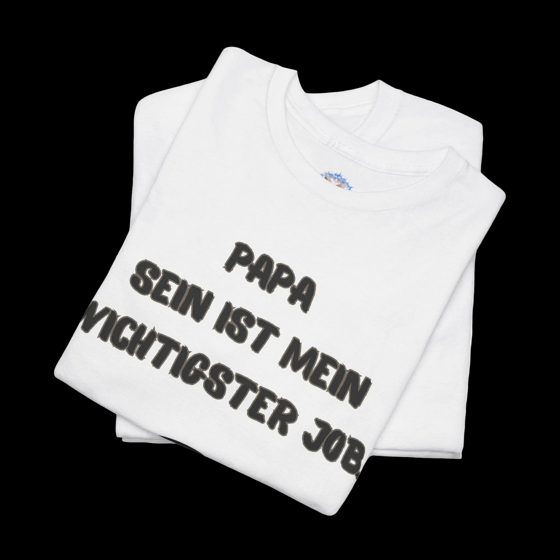 Herren T-Shirt mit lustigem Vater-Spruch "Papa sein ist mein wichtigster Job" - Premium Baumwolle
