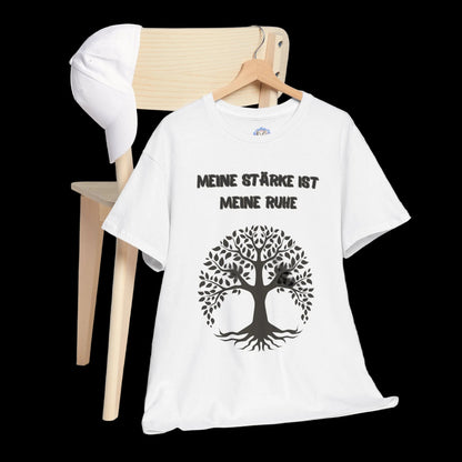 Fatherhood T-Shirt "Meine Stärke ist meine Ruhe" - Casual Streetwear für stolze Väter