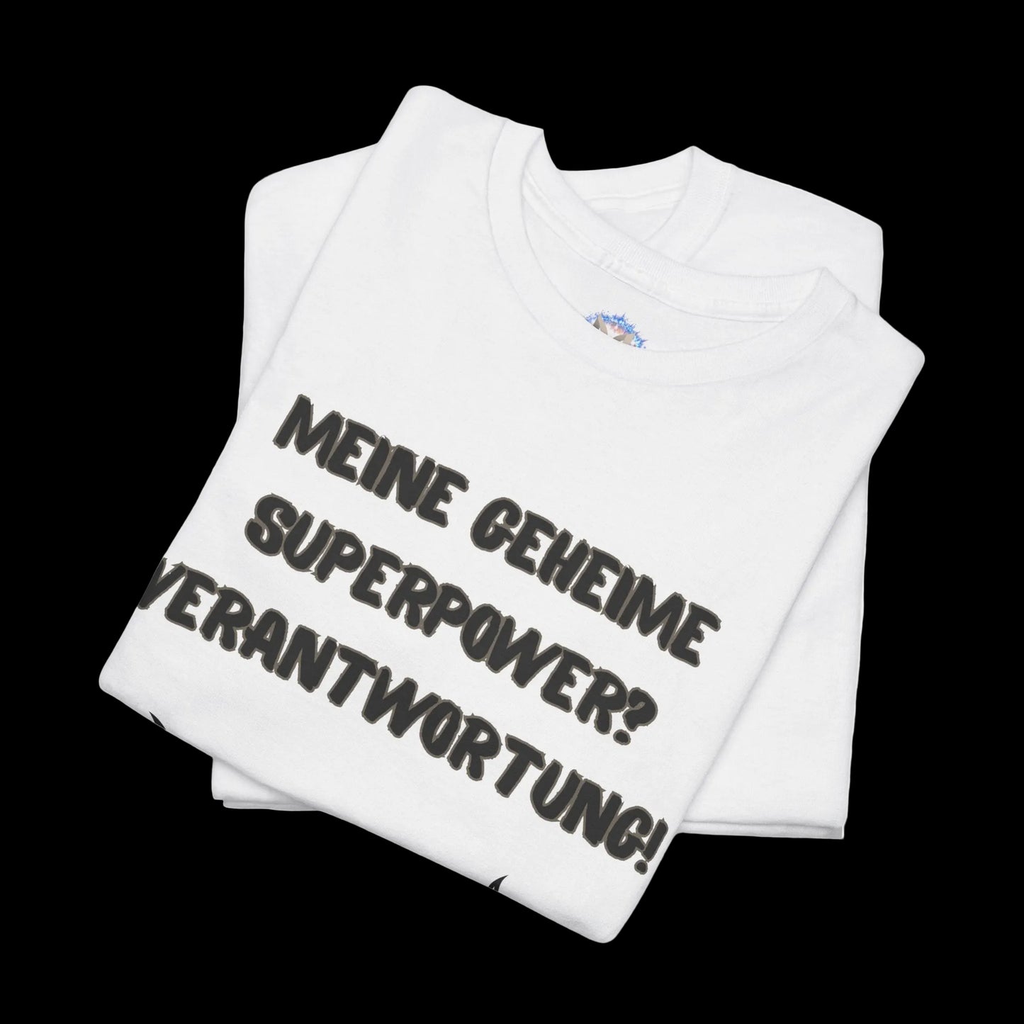 Herren T-Shirt mit lustigem Vater-Spruch "Meine geheime Superpower? Verantwortung!" - Premium Baumwolle