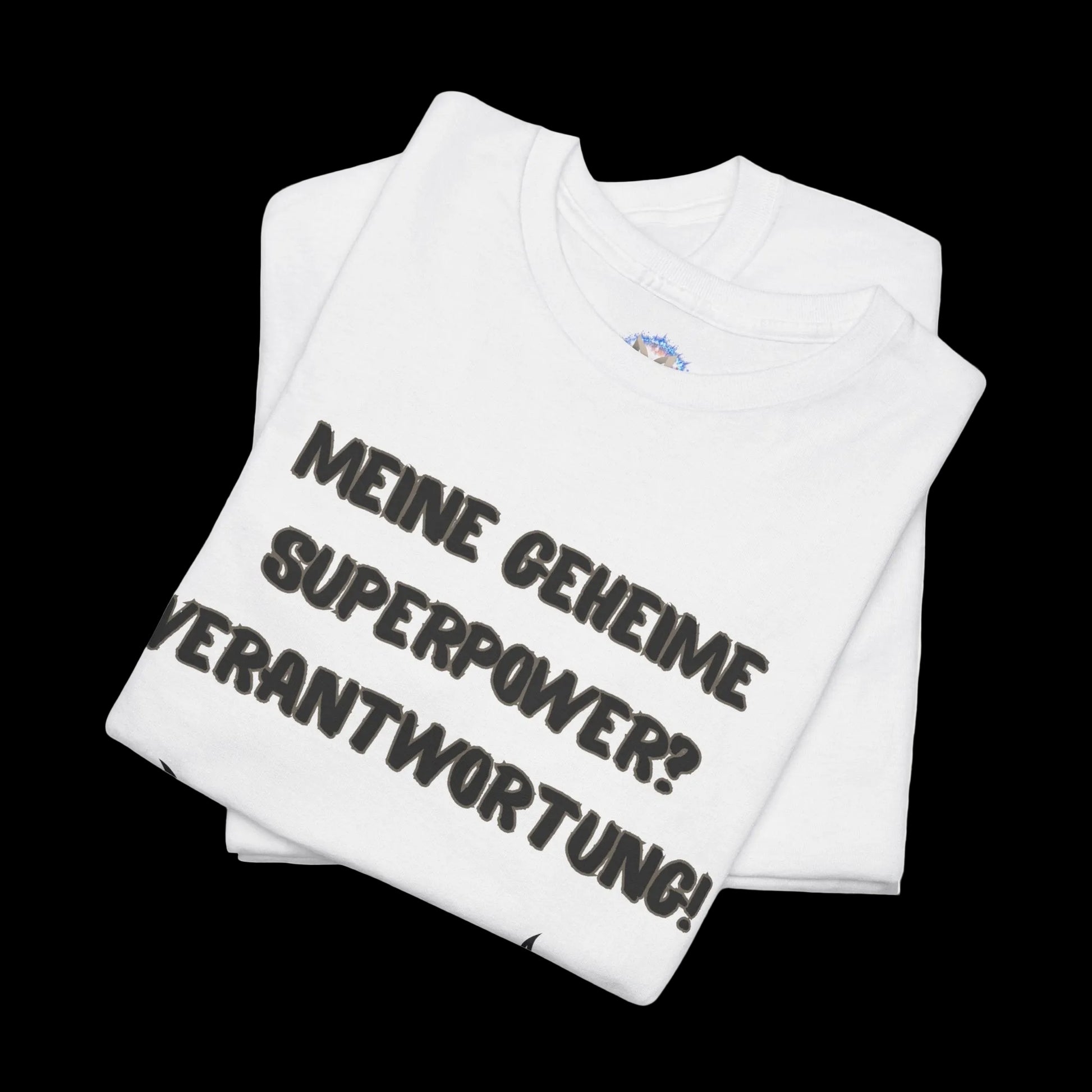 Herren T-Shirt mit lustigem Vater-Spruch "Meine geheime Superpower? Verantwortung!" - Premium Baumwolle