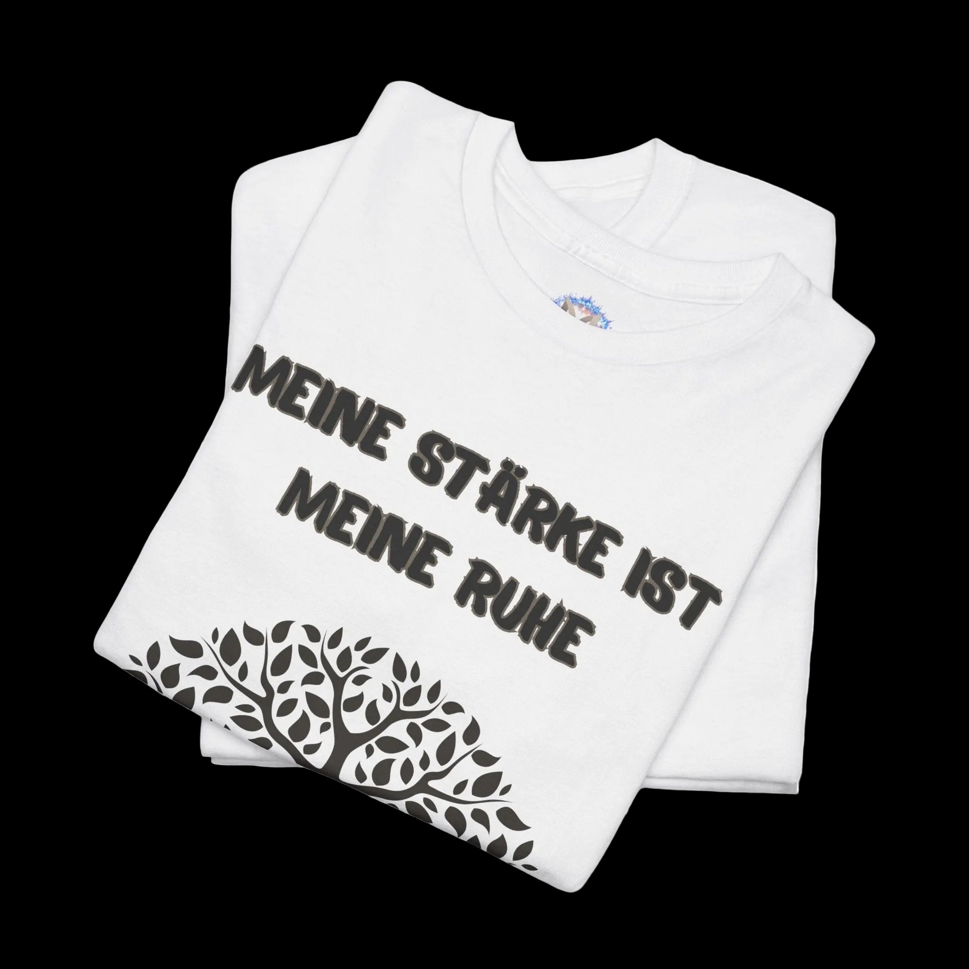  Herren T-Shirt mit lustigem Vater-Spruch "Meine Stärke ist meine Ruhe" - Premium Baumwolle