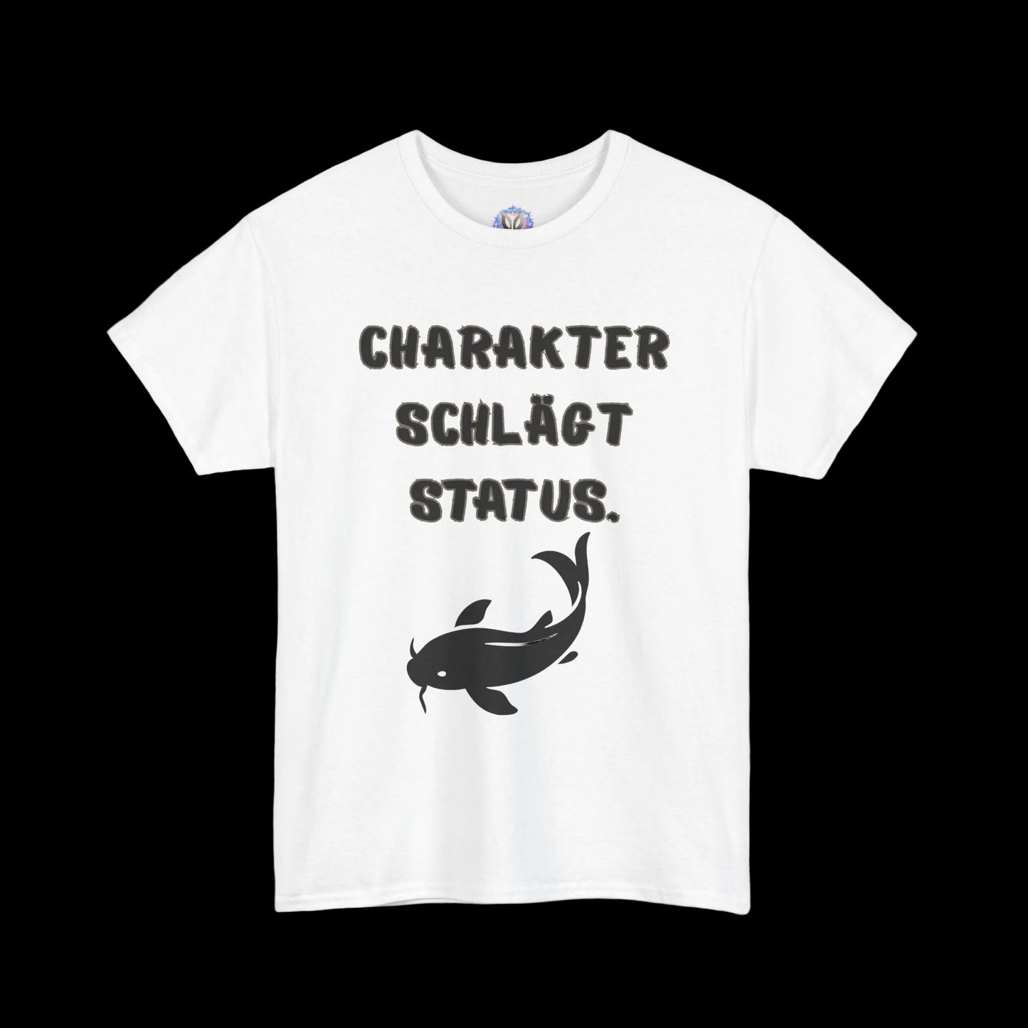 Fatherhood Statement T-Shirt mit Spruch "Charakter schlägt Status" - Vatertagsgeschenk