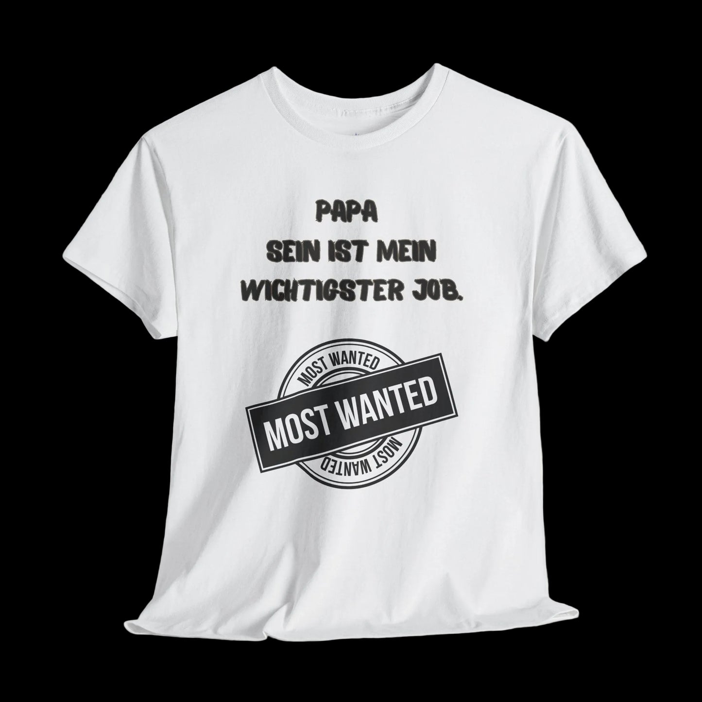 Fatherhood Statement T-Shirt mit Spruch "Papa sein ist mein wichtigster Job" - Vatertagsgeschenk