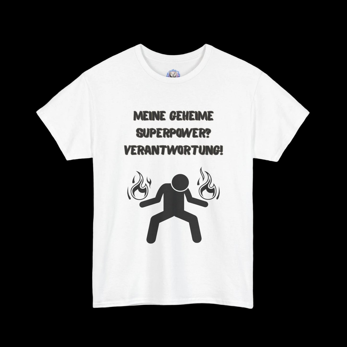Fatherhood Statement T-Shirt mit Spruch "Meine geheime Superpower? Verantwortung!" - Vatertagsgeschenk