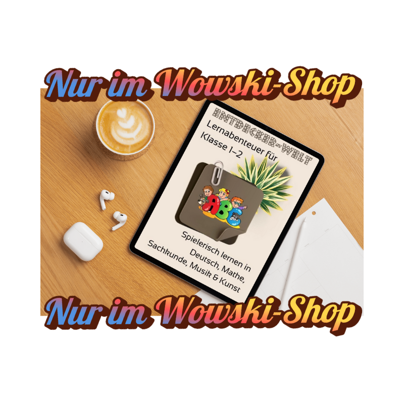 Spielerisch lernen in Deutsch, Mathe; Sachkunde, Musik & Kunst 