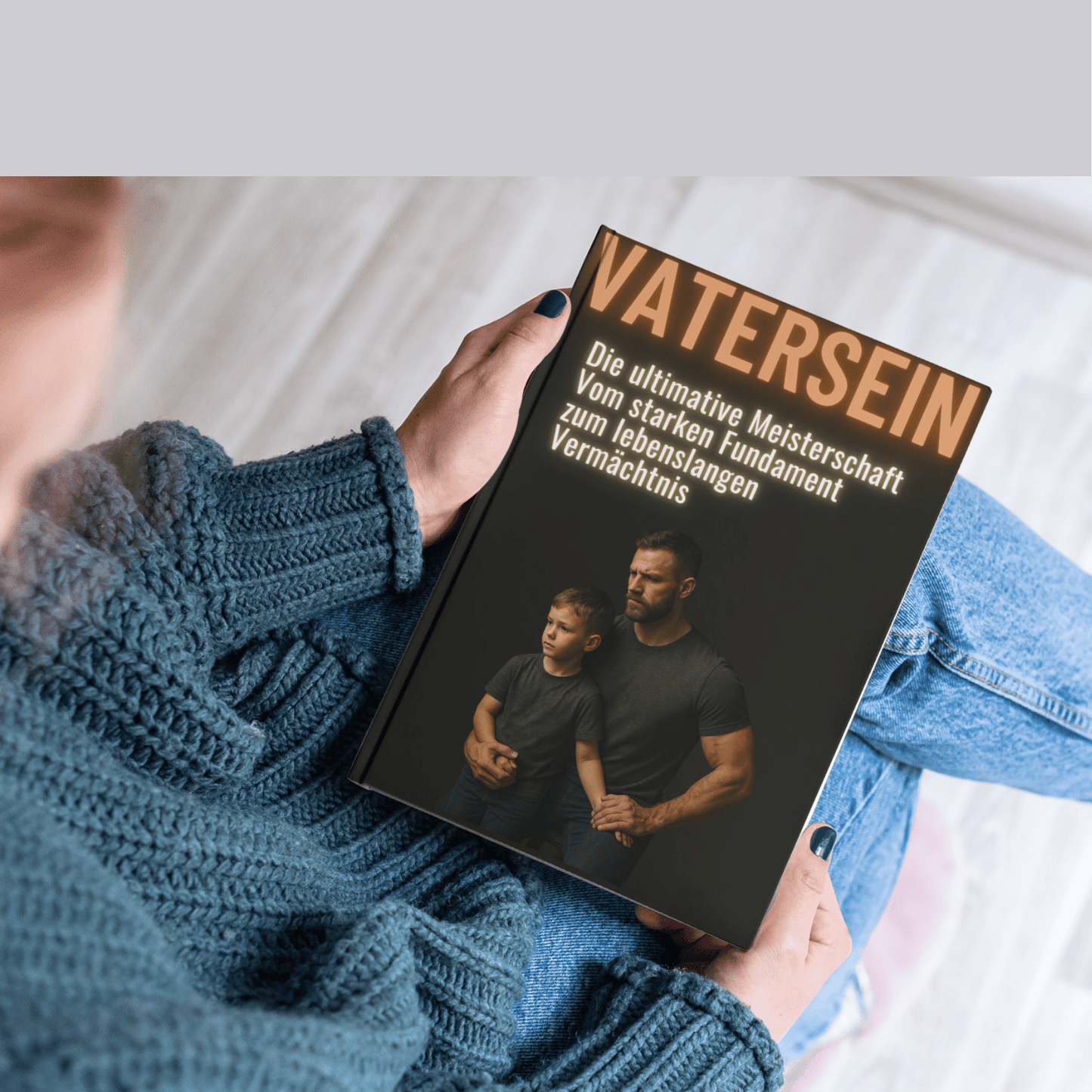 "Mockup des E-Books 'Vatersein – Die ultimative Meisterschaft' auf verschiedenen Geräten dargestellt"