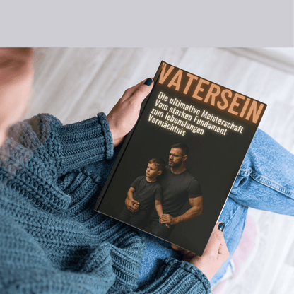 "Mockup des E-Books 'Vatersein – Die ultimative Meisterschaft' auf verschiedenen Geräten dargestellt"